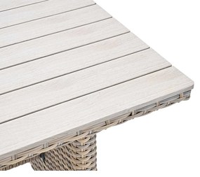 Garden Impressions Alaska lounge dining set 5-delig links - light teak vironwood