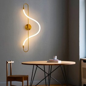 LED wandlamp APP858-W Long Goud