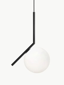 Kleine mondgeblazen hanglamp IC Lights, H 47 cm