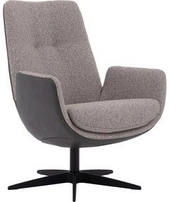 Goossens Excellent Fauteuil Lorient, Draaifauteuil met open arm (maat l)