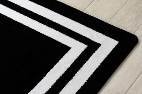 Tapijt HAMPTON Kader zwart - TWEEDE-KLASSE PRODUCT