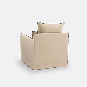 Fauteuilhoes, dik linnen, Odna