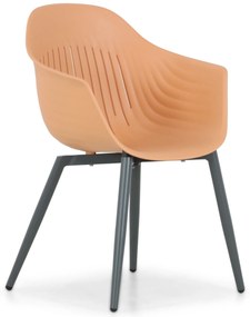 Tuinstoel Kunststof Oranje Lifestyle Garden Furniture Lissabon