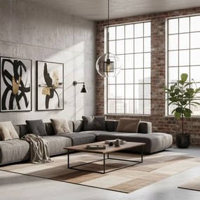 Hanglamp zwart loft APP558-1CP 25cm