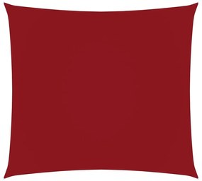 vidaXL Zonnescherm vierkant 4,5x4,5 m oxford stof rood