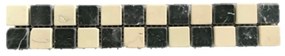 Terre d´Azur Granito Mosaic strip zwart/wit 30x30