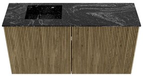 Mondiaz Joya DLux 80cm toiletmeubel dusk met wastafel faye links 1 kraangat lava