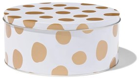 HEMA Koekblik Ø19.5cm Stippen Goud (goud)