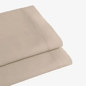 Lesia Laken Van Perkaalkatoen Met Een Draaddichtheid Van 180 Draden Tapioca Beige & Bed 135/140cm (210 X 280 Cm) - Sklum