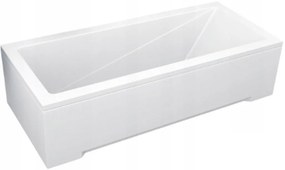 Plazan Modern badpaneel 120x52cm wit glans