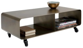 Kare Design Mobil Tv-meubel Op Wielen Brons - 90x42x30cm.