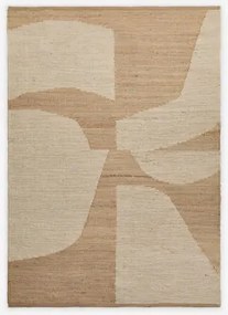 Rechthoekig Vloerkleed Van Jute En Katoen Meira Natuurlijke Kleuren & 160 X 230 Cm - Sklum