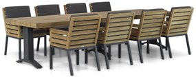 Tuinset 8 personen 330 cm Teak Old teak greywash Lifestyle Garden Furniture Dakota/Superior