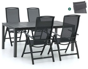 R&S Design Capri/Fidenza 183cm dining tuinset 5-delig verstelbaar