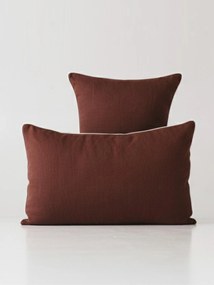 Linnen kussenhoezen Chocolate White, 2-delig