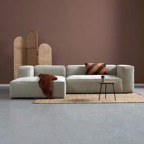 Beige Bank Met Chaise Longue Links