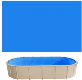 VEVOR zwembadfolie 3,75 x 6,1 m, zwembadfolie voor een wandhoogte van 120 cm, vervangingsfolie gemaakt van PVC, binnenfolie 0,4 mm dik, UniBead zwembadfolie, vervangingsfolie, geschikt voor bovengrondse zwembaden, blauw