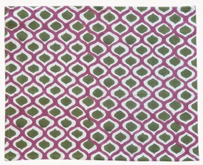 Handbedrukte katoenen placemats Azra, 4 stuks