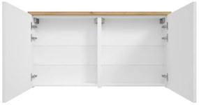 Fontana Basic spiegelkast 117cm met 2 deuren warm eiken