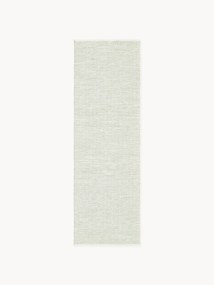 Handgeweven in- & outdoor loper Rika met vintage ruitjesmotief