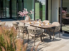 Taste by 4 Seasons Calma tuinset terre met Manolo tafel 240 cm Tuinstoel   bruin weerbestendig