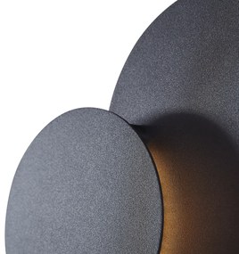 Moderne wandlamp zwart incl. LED 3-staps dimbaar 3-lichts- Sunrise Modern rond Binnenverlichting Lamp