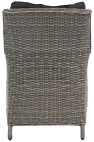 Tuinset 6 personen 240 cm Wicker Grijs Garden Collections Aberdeen/Boston