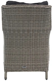 Tuinset 6 personen 217 cm Wicker Grijs Garden Collections Aberdeen/Young