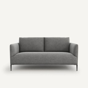 Compacte zitbank in stonewashed fluweel, Oscar, design E. Gallina