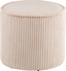 Taupo Poef Corduroy - Beige