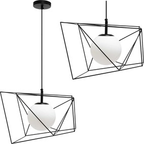 Hanglamp APP1022-1CP zwart wit