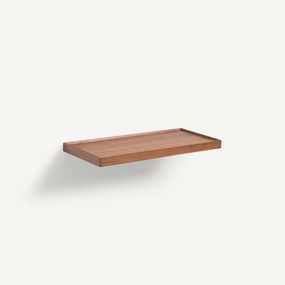 Wandplank in notenhout L60 cm, Tidder