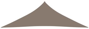 vidaXL Zonnescherm driehoekig 2,5x2,5x3,5 m oxford stof taupe