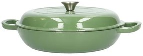 Hapjespan, gietijzer, groen,Ø 30 cm