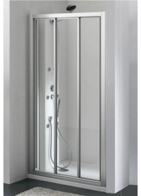 Plieger Economy schuifdeur 3-delig 2.2mm acryl 88/94x185cm aluminium