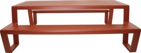 Lesli Living  Picknickset-Estilo-Rood-Aluminium-220cm-Lesli Living