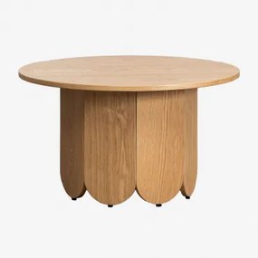 Ronde Houten Salontafel (ø80 Cm) Vinsey Style Essenfineer - Sklum