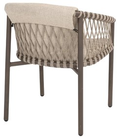 4 Seasons Outdoor Allora dining chair terre  Tuinstoel    bruin weerbestendig