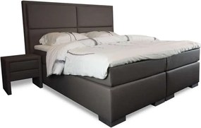 Boxspring Boston 160x200 cm + TV element (licht beige)