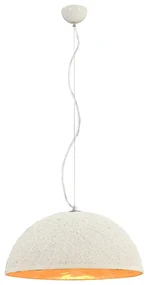 vidaXL Hanglamp E27 Ø50 cm wit en goud