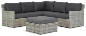 Loungeset 4 personen Wicker Grijs  Garden Collections Giardino