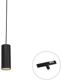 Design hanglamp zwart incl. rail adapter 1-fase - Slimline Tubo Binnenverlichting Lamp