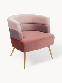 Fluwelen fauteuil Sandwich in retro design