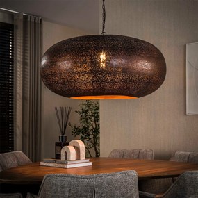 Kopere Hanglamp Met Metalen Kap 90cm