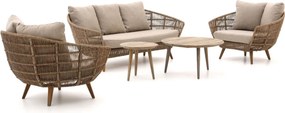 Stoel-bank loungeset Intenso | 5 personen | Loungeset Beige | Wicker (vlechtwerk) | Kees Smit Tuinmeubelen