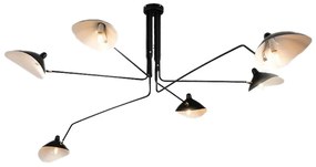 Plafondlamp zwart 6-arms zwart APP570-6C