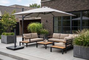 Zweefparasol  2.6x3.5m Concrete (excl. voet) Grijs-antraciet Camello Luna