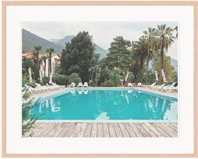 Ingelijste digitale print Pool House