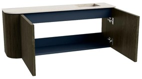 Mondiaz Joya DLux 100cm toiletmeubel ronding links shadow met wastafel faye rechts 1 kraangat meli