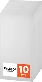 VEVOR 10 stuks plafondpanelen, plafondtegels, PVC-schuimplaat 605x1210mm, wit, minimalistisch design, slagvast, brandwerend, op maat te snijden, voor systeemplafonds, moderne interieurdecoratie voor thuis en kantoor
